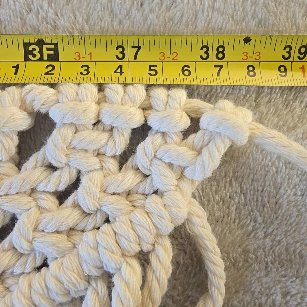 Boho Macrame Wall Hanging Handmade Cotton Rope Tapestry Fringe Bohemian Decor